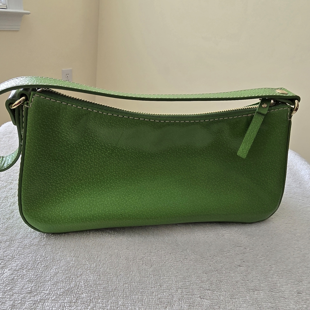 Kate Spade Green Leather Shoulder Bag - Picture 6 of 8